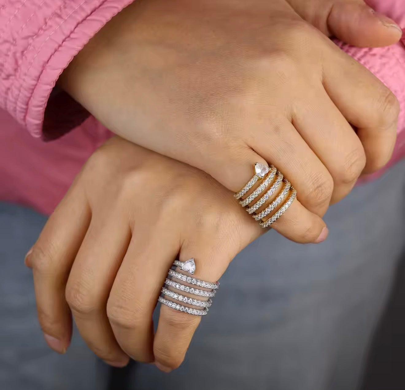 Serpent pinky ring